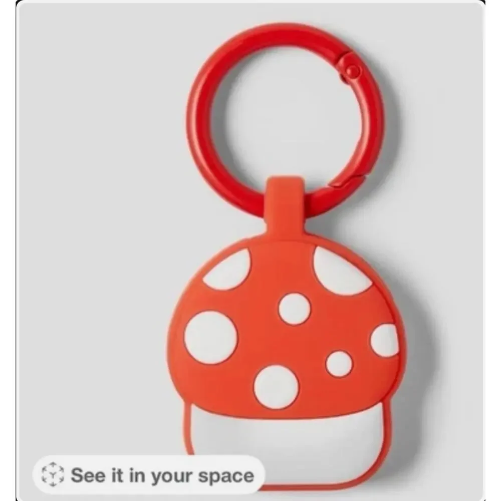 Heyday Apple AirTag Keychain Cute Mushroom Tag Holder Carabiner Clip s30 b1